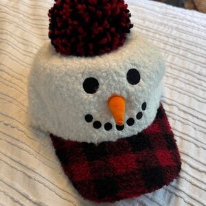 Snowman Winter Hat with Pom Pom